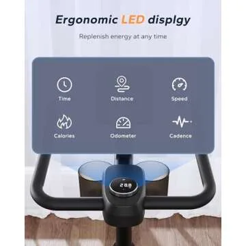 MERACH Exercise Bike, Brake Pad/Magnetic Stationary Bike with Exclusive App, Low Noise Indoor Cyclin...