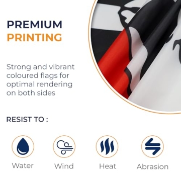 AZ FLAG Pirate Red Bandana Flag - 5x8 Ft Durable Banner