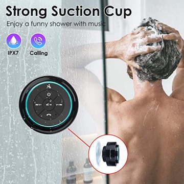 Waterproof Bluetooth Shower Speaker with Suction Cup