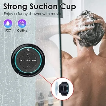 Waterproof Bluetooth Shower Speaker with Suction Cup
