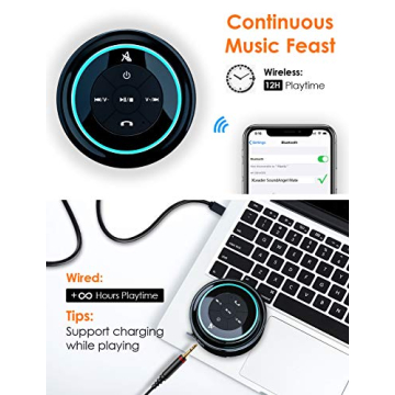 Waterproof Bluetooth Shower Speaker with Suction Cup