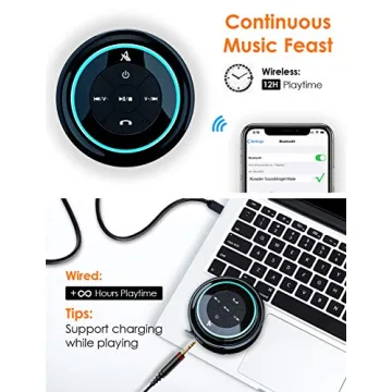 Waterproof Bluetooth Shower Speaker with Suction Cup