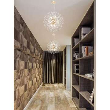 Stunning Gold Firework Crystal Chandelier for Modern Homes