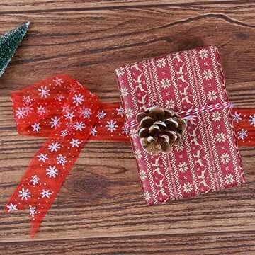 Aimyoo Kraft Christmas Wrapping Paper Jumbo Roll