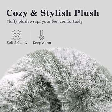 Cozy Women’s Cross Band Slippers - Fluffy Indoor Shoes