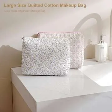 Gleyemor Floral Makeup Bags Set - Travel & Organize Stylishly
