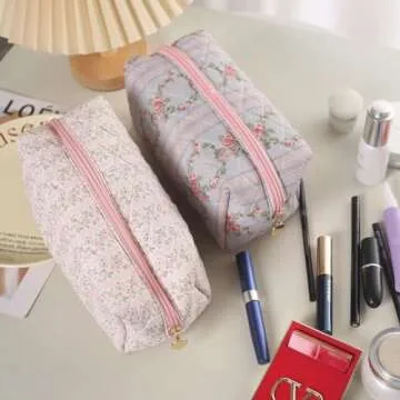 Gleyemor Floral Makeup Bags Set - Travel & Organize Stylishly