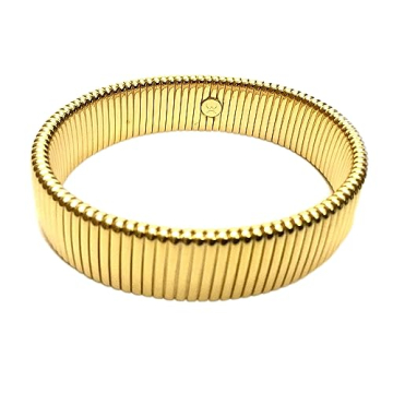 Chic MTC.LACA Omega Style Brass Polished Cobra Bracelet - Versatile Accessory