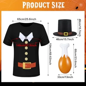 Cuffbow 12ft Giant Skeleton Costume Set for Thanksgiving