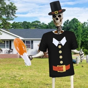 Cuffbow 12ft Giant Skeleton Costume Set for Thanksgiving