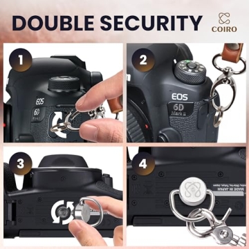 C Coiro Dual Shoulder Leather Camera Harness for Photographers