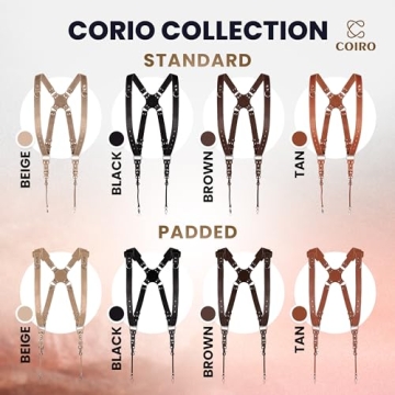 C Coiro Dual Shoulder Leather Camera Harness for Photographers