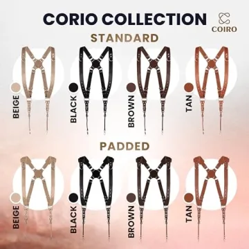 C Coiro Dual Shoulder Leather Camera Harness for Photographers