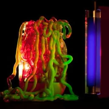 Steve Spangler Science String Slime Deluxe Kit, Includes Pink, Blue, Yellow & Clear (3.4 oz. Each) – DIY Slime Science Experiment Kit for Kids, Learn/Teach Science of Polymers, Exciting STEM Activity