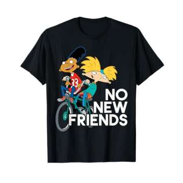 Nickelodeon Hey Arnold! No New Friends T-Shirt T-Shirt