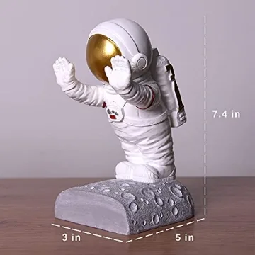 Joyvano Astronaut Bookends - Unique Space Decor for All Ages