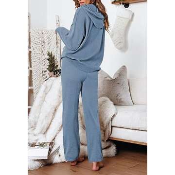 Pink Queen 2 Piece Knit Sweater Lounge Set for Women - Cozy and Stylish Matching Set