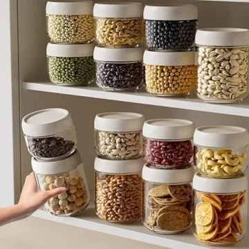 Durable Glass Jars for Meal Prep and Storage Solutions 10oz