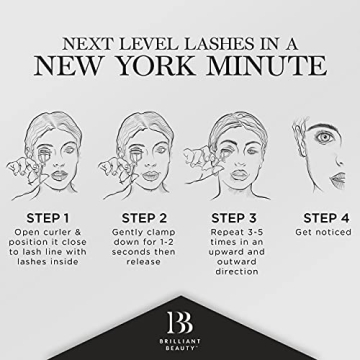 Brilliant Beauty Eyelash Curler for Dramatically Curled Lashes