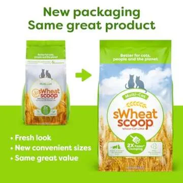 sWheat Scoop All-Natural Multi-Cat Litter, 25 lbs