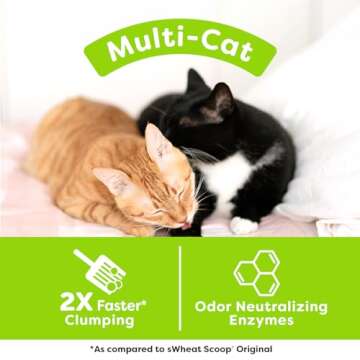 sWheat Scoop All-Natural Multi-Cat Litter, 25 lbs