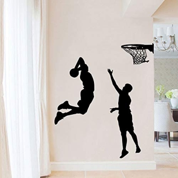 BooDecal Basketball Slam Dunk Wall Decals for Home Decor