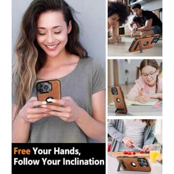 VAUSERDY Phone Case for iPhone 16 Pro Max Leather