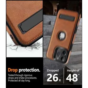 VAUSERDY Phone Case for iPhone 16 Pro Max Leather