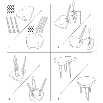 Greenage Cedar Roots Small Stool Side Table for Home Decor
