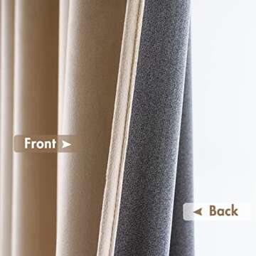 MIULEE Velvet Blackout Curtains - Elegant & Thermal Insulated