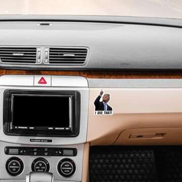 PYYEBFS I Did That Trump Sticker, 100 Pcs Trump I Did That Waterproof Stickers for Cars, Gas Station, Goods Shelves, Laptops, Water Bottle