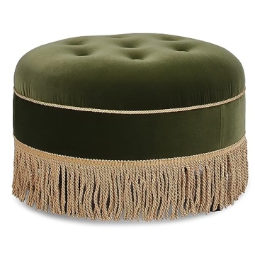 Stylish Jennifer Taylor Yolanda 24" Round Ottoman