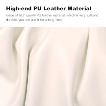 Classic Shoulder Bags for Women Cute Hobo Tote Mini Leather Handbag Clutch Purse Lightweight (White)