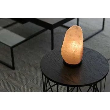 Authentic Natural Himalayan Salt Lamp 7-9" 7-9 lbs Hand Crafted by Ambient Natural Crystal Salt Rock with UL Listed Dimmer Switch …