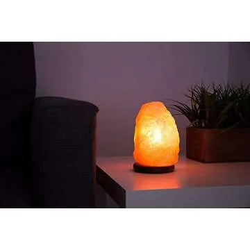 Authentic Natural Himalayan Salt Lamp 7-9" 7-9 lbs Hand Crafted by Ambient Natural Crystal Salt Rock with UL Listed Dimmer Switch …