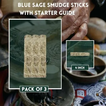 Ancient VEDA Premium Blue Sage Smudge Sticks 3 Pack