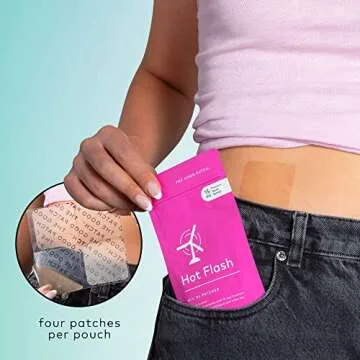 The Good Patch Hot Flash Hemp Menopause Patches Support for Women, Sustained Release, Natural Patch with Hemp Extract, Black Cohosh, Black Pepper, Plant Powered Wearable Wellness (8 Total Patches)