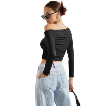 Buttery Soft Off Shoulder Crop Top for Trendsetters