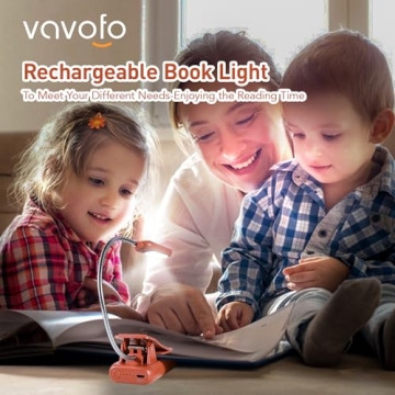 Rechargeable Book Light with 7 LEDs for Reading