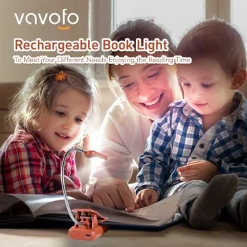 Rechargeable Book Light with 7 LEDs for Reading