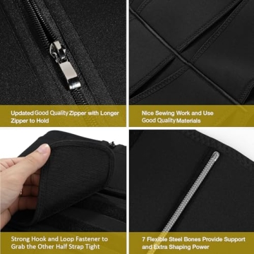 FeelinGirl Waist Trainer for Women - Compression & Comfort