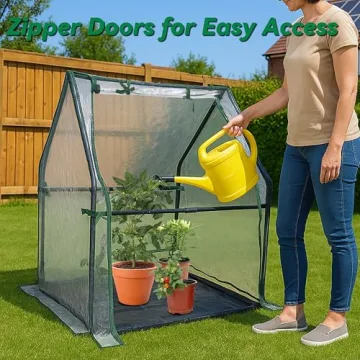 Gardzen Mini Greenhouse with Waterproof Bottom, Perfect for Seed Starting and Weather Protection