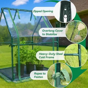 Gardzen Mini Greenhouse for Seed Starting and Protection