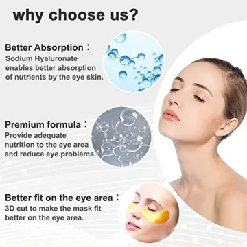 Permotary Collagen Eye Masks - 30 Pairs, Moisturizing & Anti-Aging