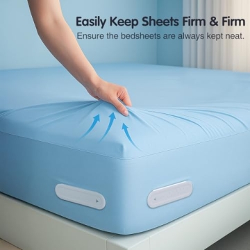 Eastappli Upgrade Bed Sheet Holders - Durable Clips for All Beds