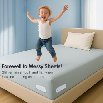 Bed Sheet Holders for Corners, Easy Install & Firm Fit