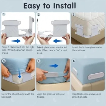 Bed Sheet Holders for Corners, Easy Install & Firm Fit