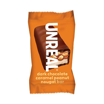 UNREAL Dark Chocolate Peanut Caramel Nougat Bars 30 Count