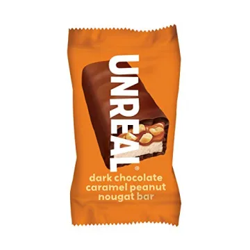UNREAL Dark Chocolate Peanut Caramel Nougat Bars 30 Count