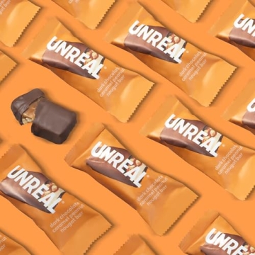 UNREAL Dark Chocolate Peanut Caramel Nougat Bars 30 Count